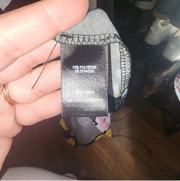 Torrid 00 Black Floral Studio Knit Babydoll - Picture 5 of 6